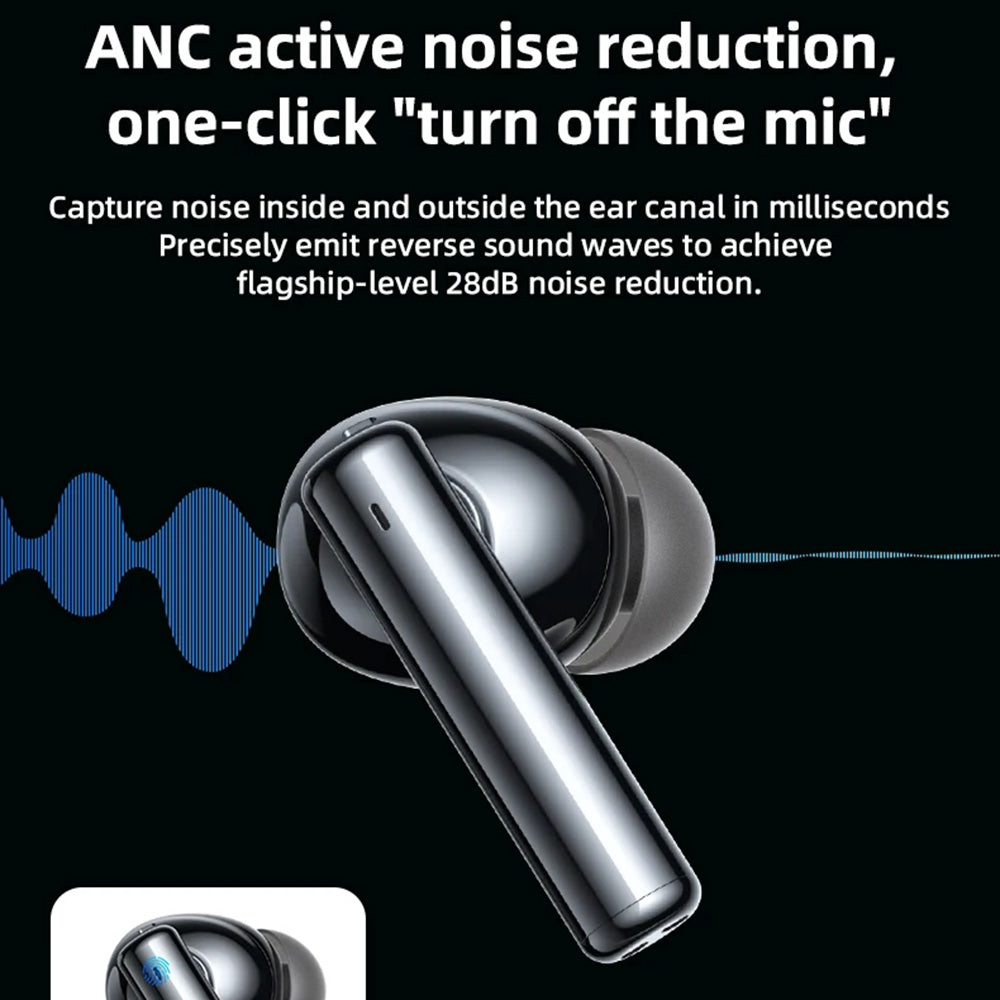Handsfree Bluetooth Yesido TWS23, TWS, ANC, Crni