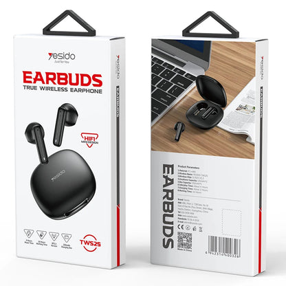 Handsfree Bluetooth Yesido TWS25, TWS, Crni