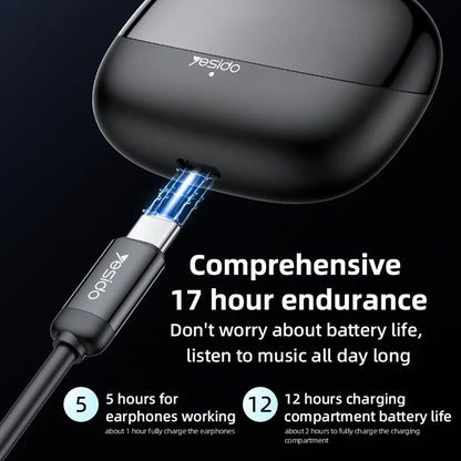 Handsfree Bluetooth Yesido TWS26, TWS, Crna