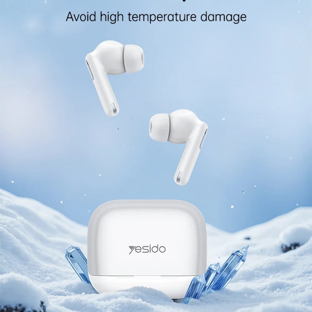 Handsfree Bluetooth Yesido TWS34, TWS, ANC, Bijeli