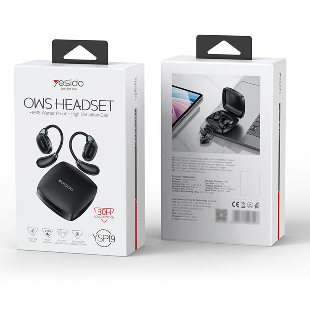 Handsfree Bluetooth Yesido YSP19 BL, TWS, Crni
