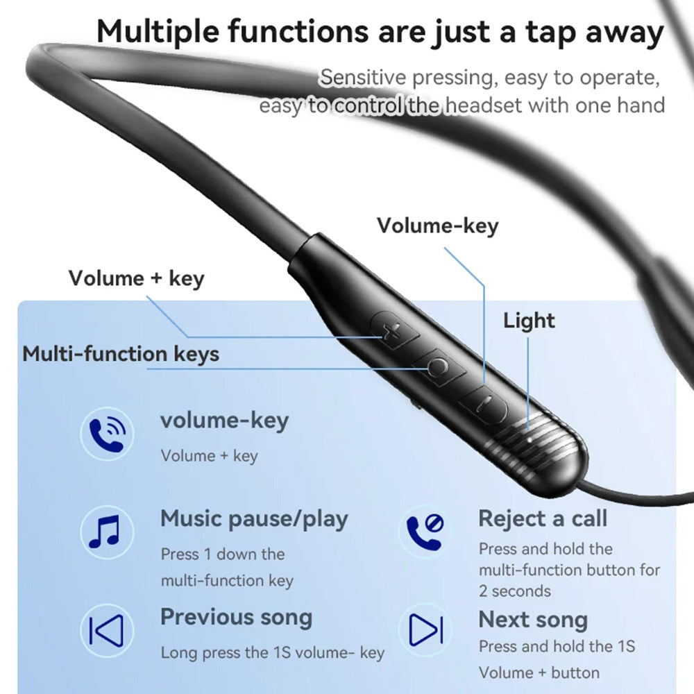 Handsfree Bluetooth Yesido YSP20, A2DP, Crni