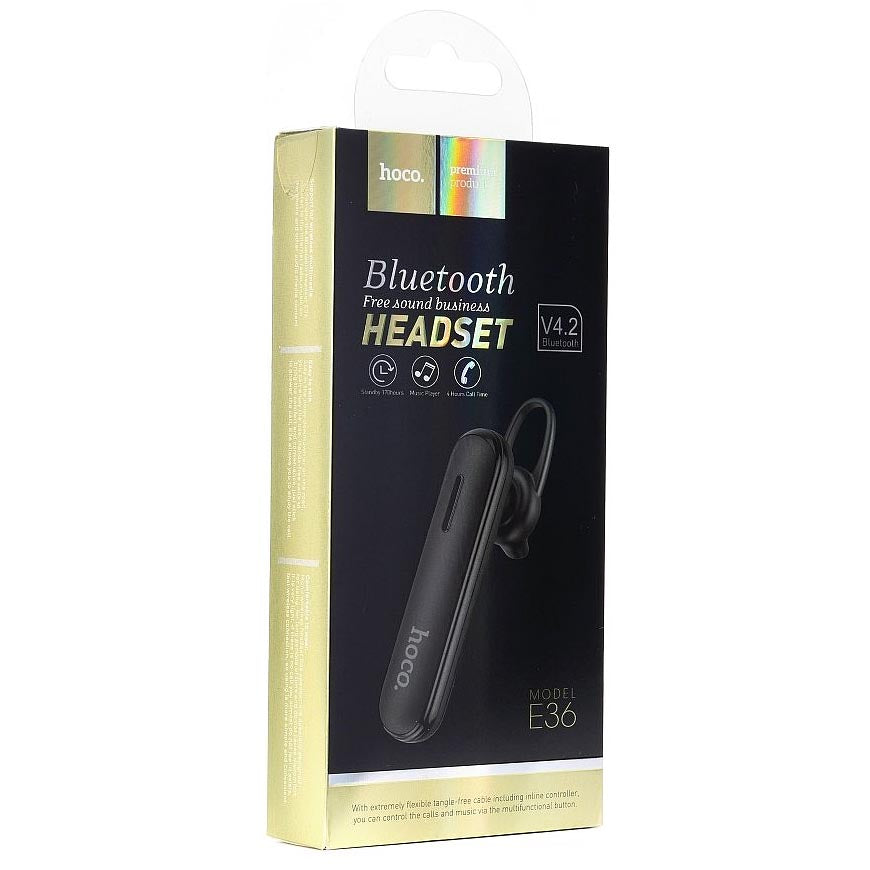 Handsfree Bluetooth HOCO Sound Business E36, A2DP, Crni