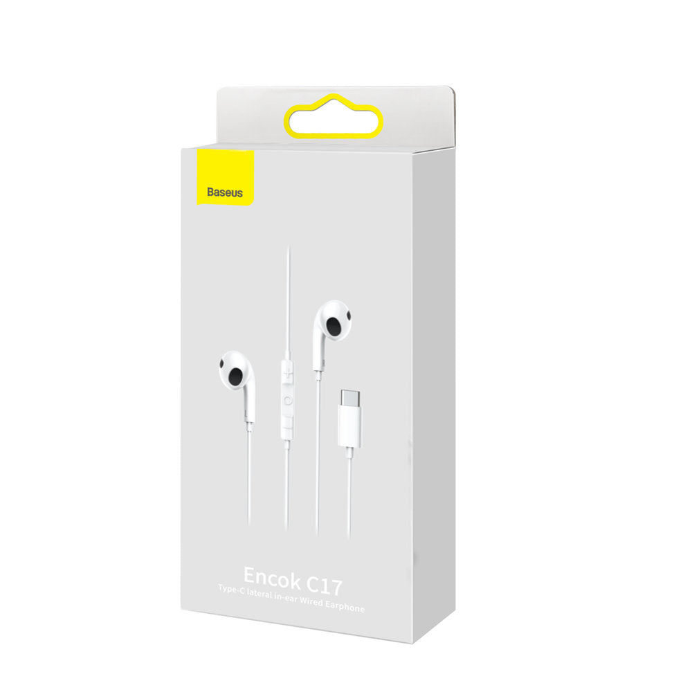 Handsfree USB-C Baseus Encok C17, Bijeli NGCR010002