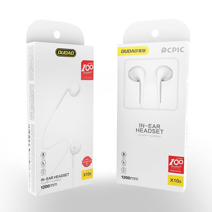 Handsfree 3.5mm Dudao X10S, Bijeli