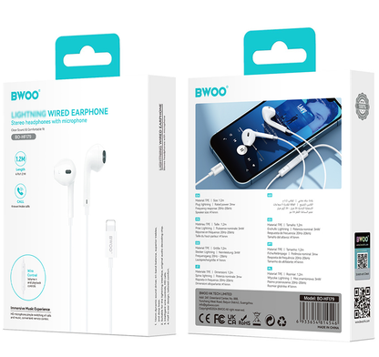 Handsfree Lightning BWOO BO-HF179, Bijela