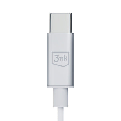Handsfree USB-C 3MK, Alb