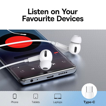 Handsfree USB-C Baseus Encok C18, Bijeli NGCR030102