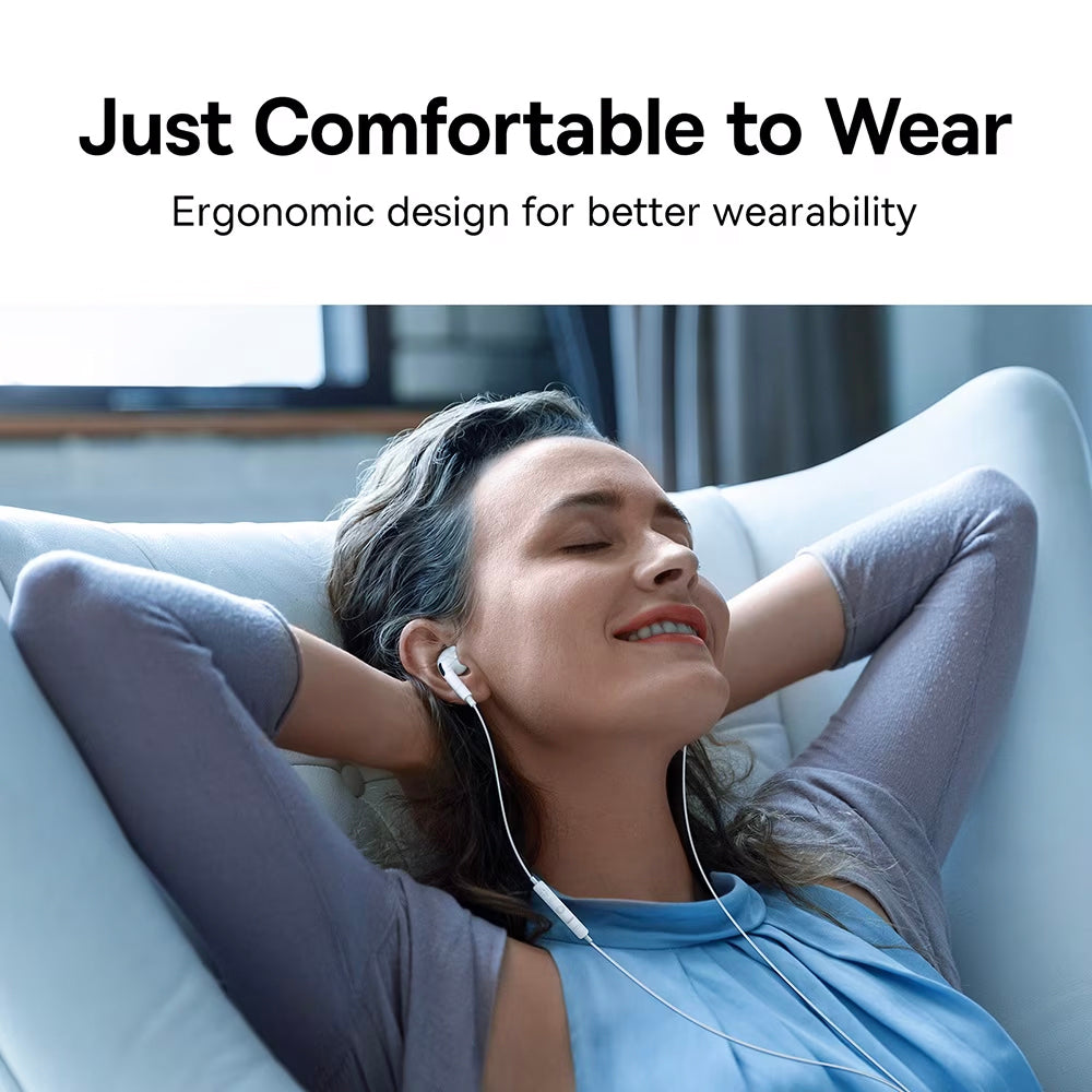 Handsfree USB-C Baseus Encok C18, Bijeli NGCR030102