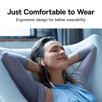 Handsfree USB-C Baseus Encok C18, Bijeli NGCR030102