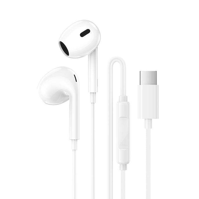 Handsfree USB-C Borofone BM100 Max Fuente, Bijela