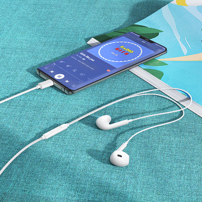 Handsfree USB-C Borofone BM100 Max Fuente, Bijela