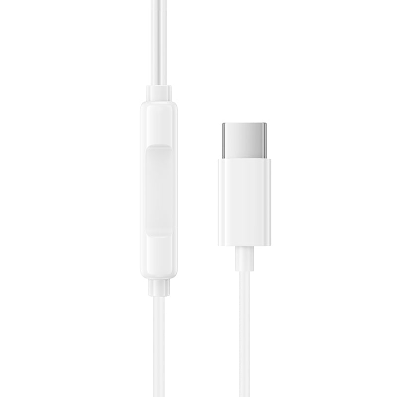 Handsfree USB-C Borofone BM100 Fuente, Bijela