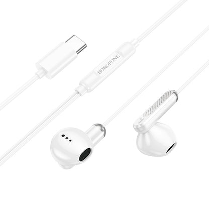 Handsfree USB-C Borofone BM89 Surpass, Bijeli