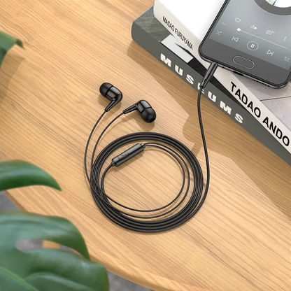 Handsfree USB-C HOCO M97, Crni