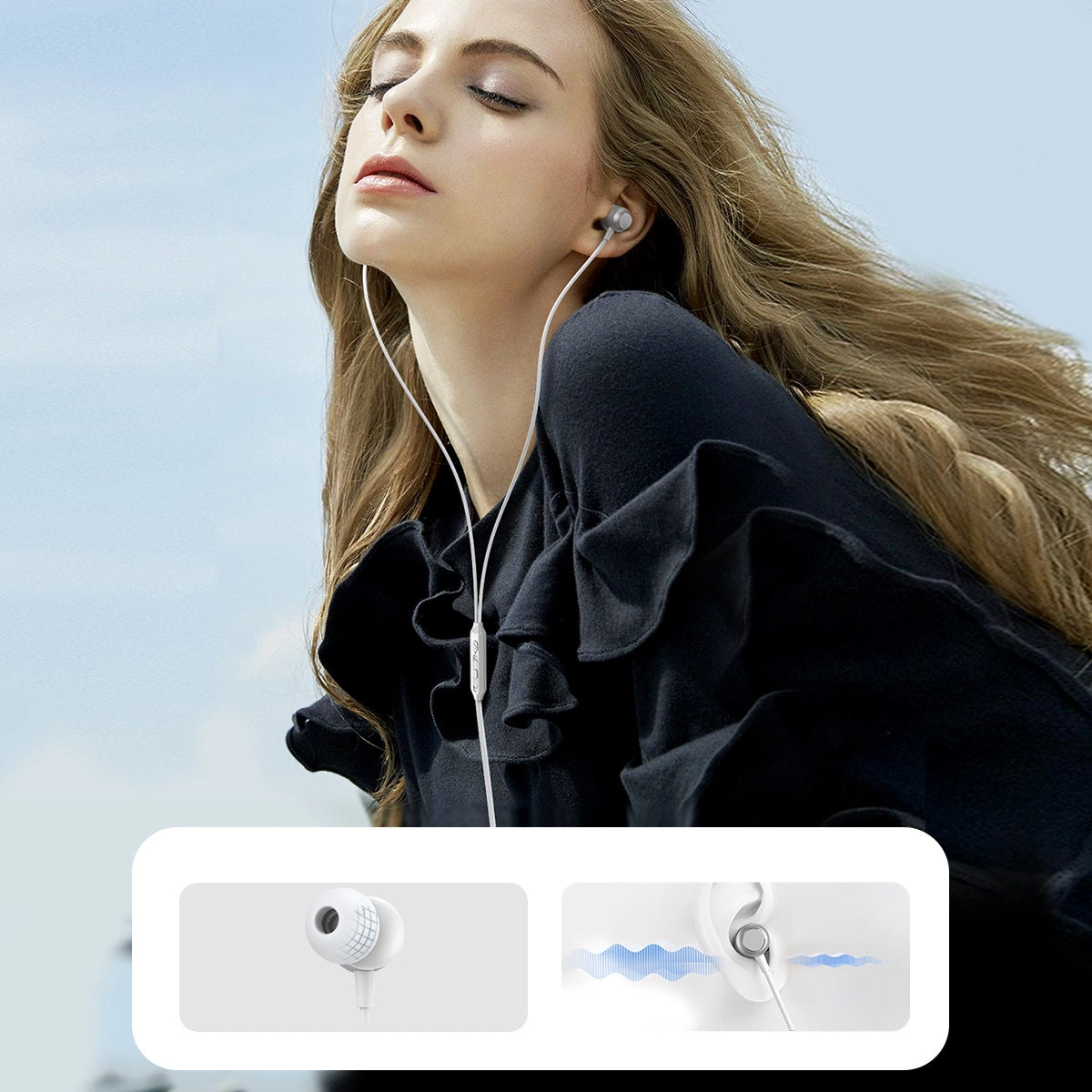 Handsfree USB-C Joyroom JR-EC06, Srebrni