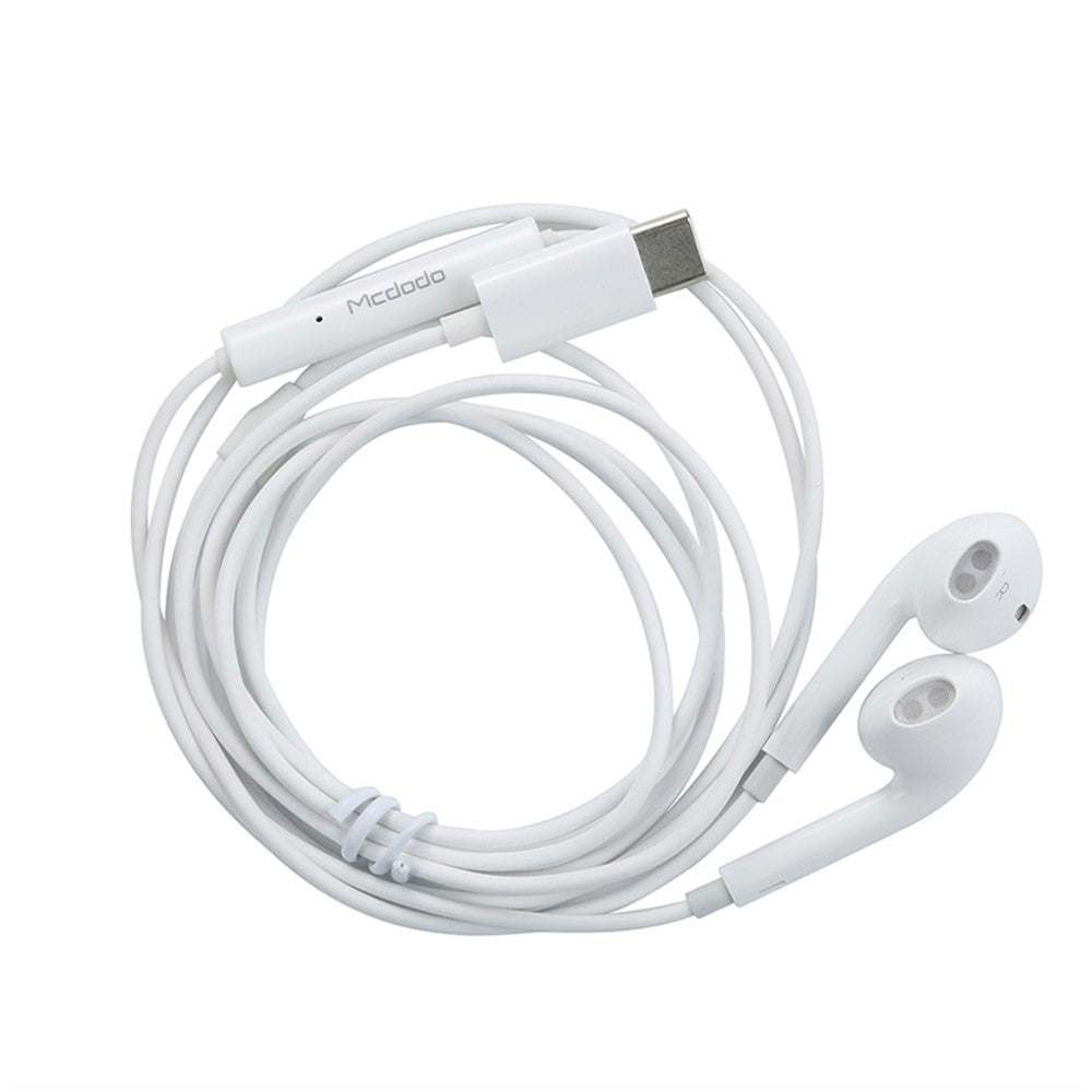 Handsfree USB-C McDodo HP-6071 Element, 1.2m, Bijela