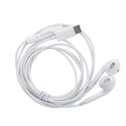 Handsfree USB-C McDodo HP-6071 Element, 1.2m, Bijela