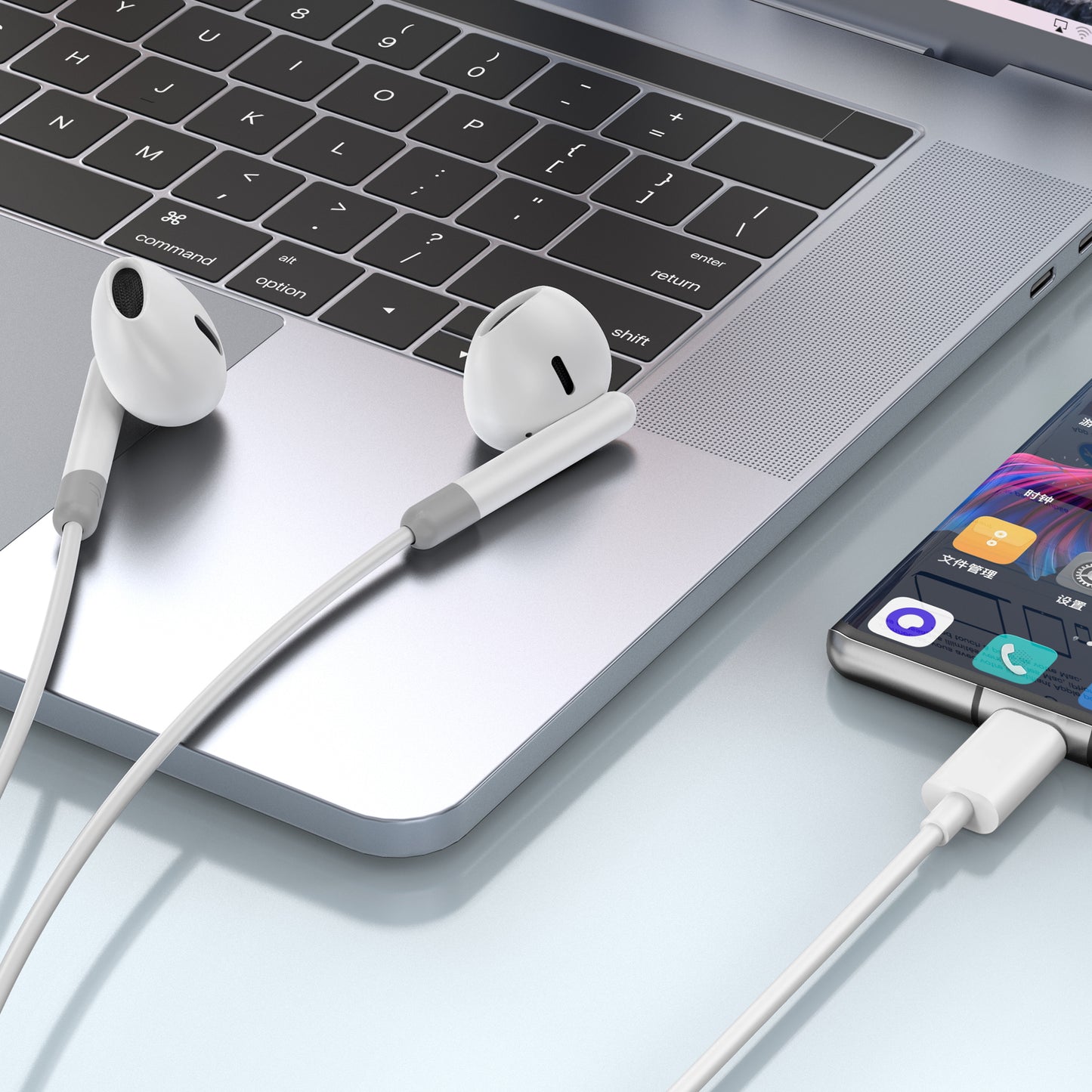 Handsfree USB-C WiWu EB314, Bijeli
