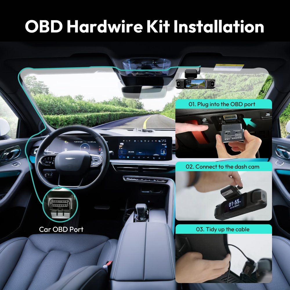 Botslab OBD kabel za kamere HK40 Plus / HK30 Pro / G500H Pro / G980H Pro / G300H Pro / V9H / G980H 4CH