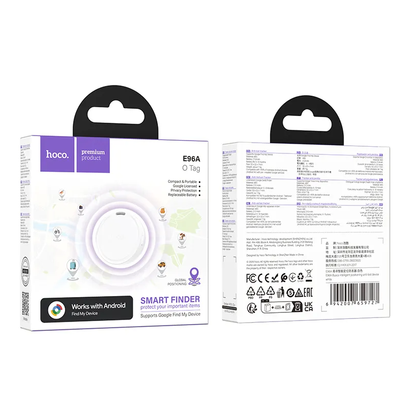 HOCO SmartTag E96A za Android seriju, Bijela