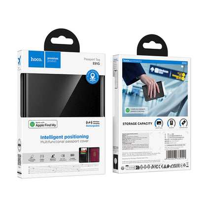 HOCO SmartTag Passport E91G za iOS Series, Crna