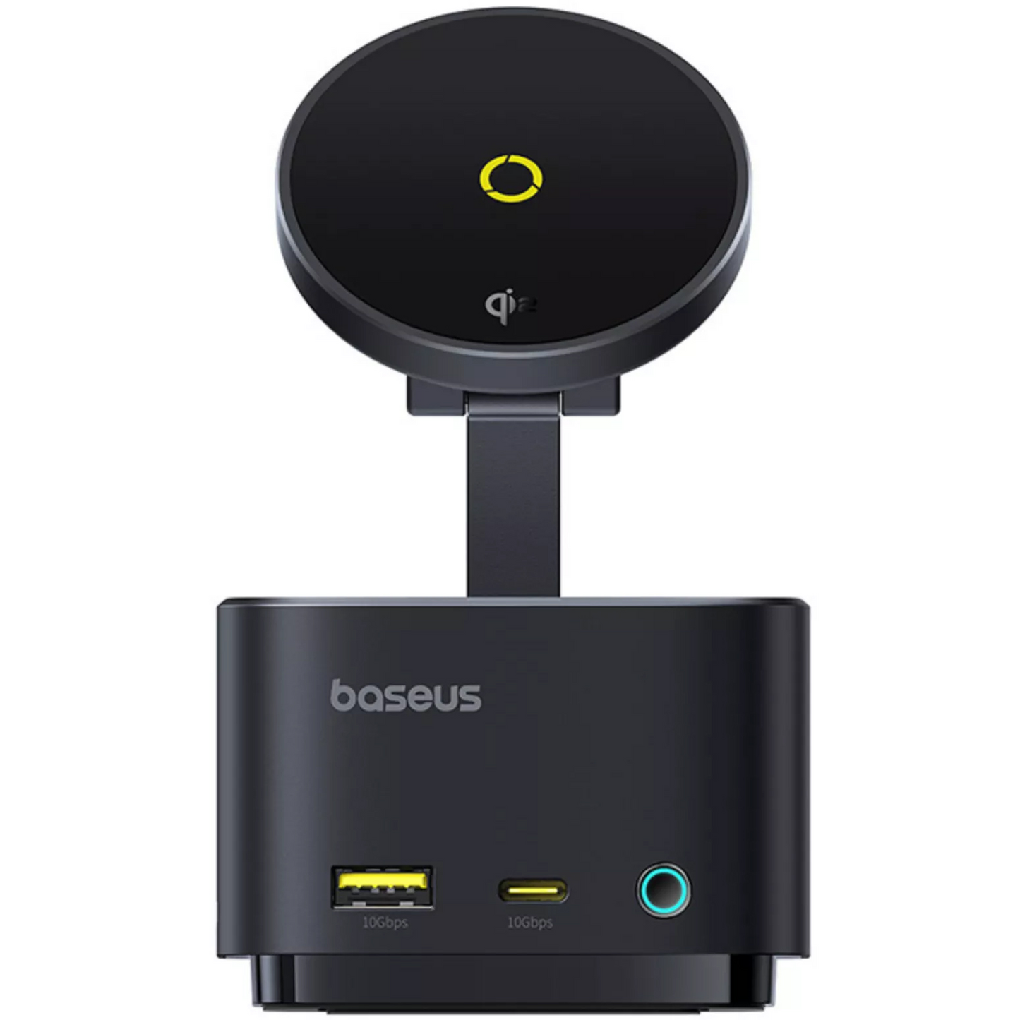 Multifunkcionalni Hub Baseus MagPro II 7in1, 1 x USB-A - 2 x USB-C - 1 x HDMI - 1 x QI - 1 x SD - 1 x microSD, Crni Obnovljen B00072900121-00