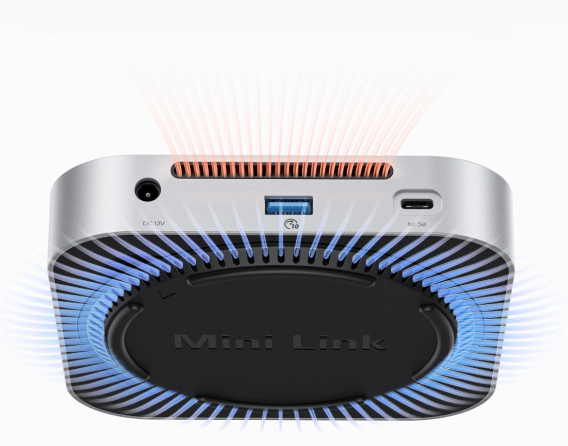 Višenamjenski hub Orico MiniLink M49P za Apple Mac Mini M4, 9u1, Srebrni