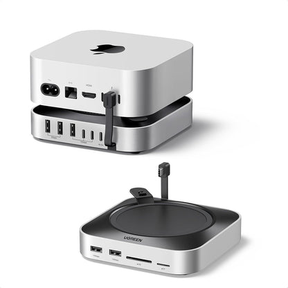 Multifunkcionalni hub UGREEN CM841A (95094) za Apple Mac Mini M4 / Pro, 10in1, Siva