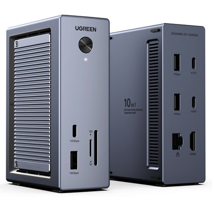 Višenamjenski hub UGREEN CM923 (55735), 10-u-1, Sivi