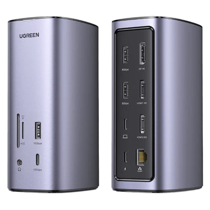 Multifunkcionalni Hub UGREEN Pro CM555, 13u1, Sivi