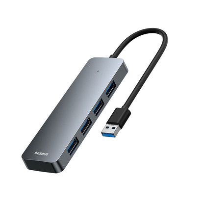 Hub USB Baseus UltraJoy Lite, 4 x USB-A 3.0, Sivi B0005280B811-00