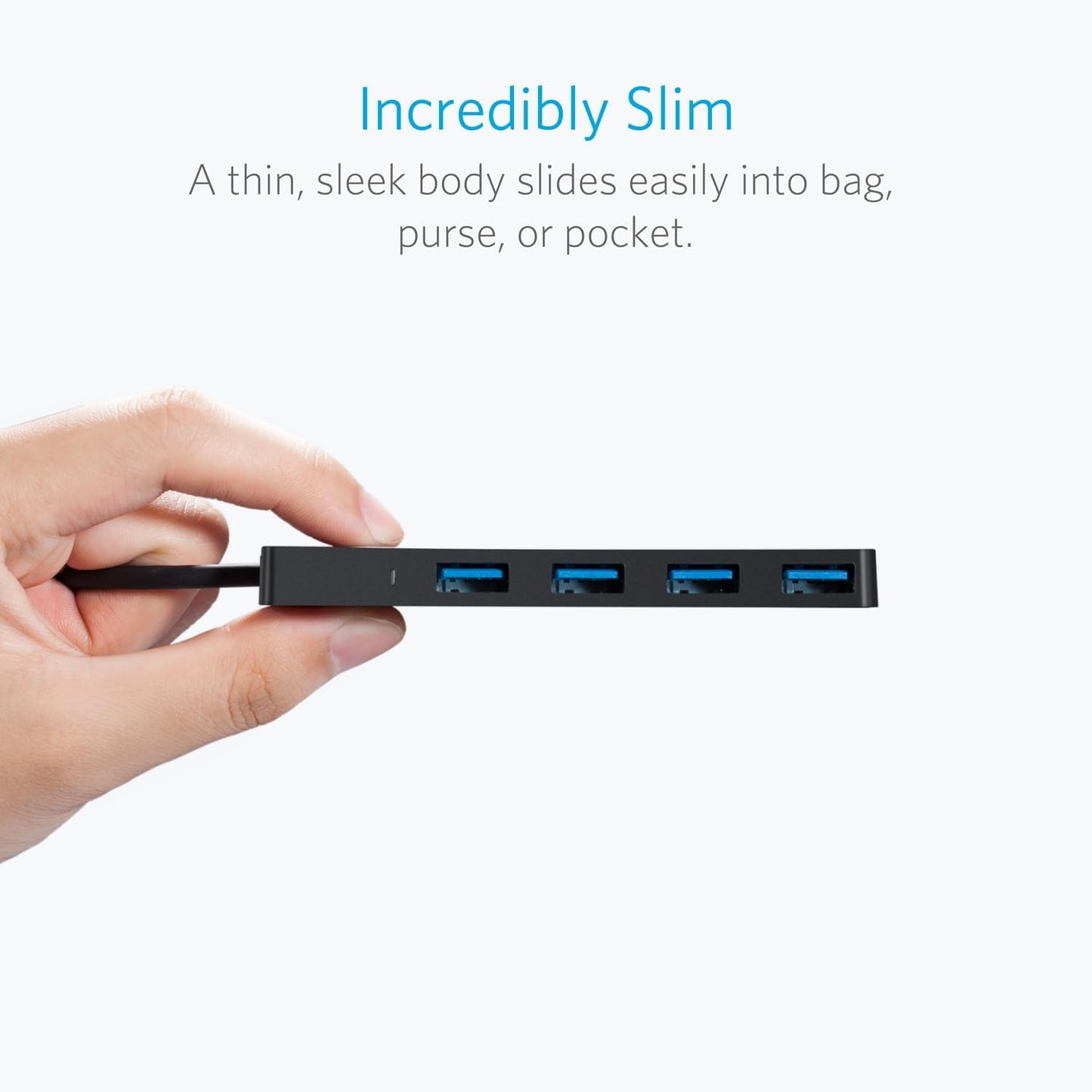 USB-C Hub Anker, 4 x USB-A 3.0, Crni A8309G11