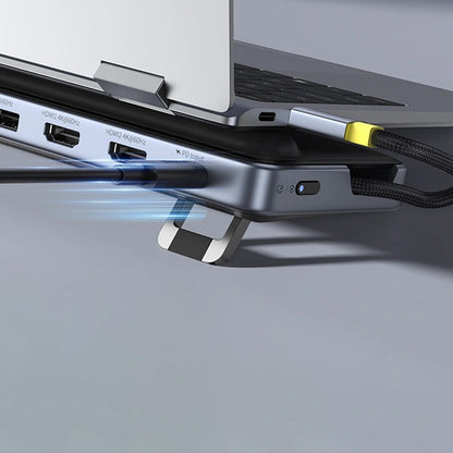 Hub USB-C Baseus EliteJoy EH3, 12in1, Siva B0114200