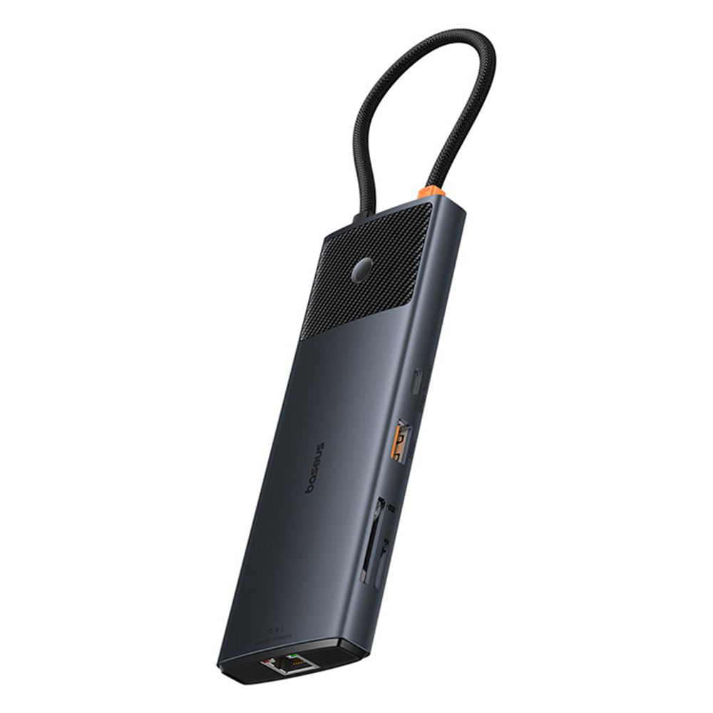 Hub USB-C Baseus Gleam II, 10in1, Crni B0114200