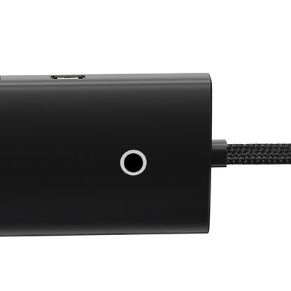 USB-C Hub Baseus Lite, 4 x USB-A 3.0 - 1 x USB-C, 0,25 m, crni WKQX030301