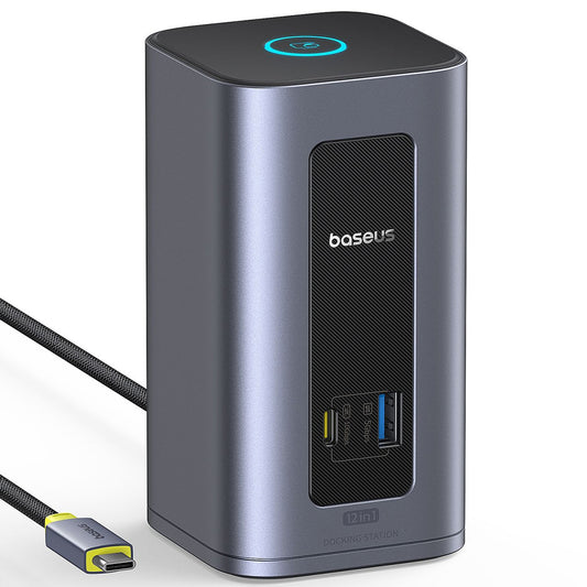Hub USB-C Baseus Nomos NU1 Air Spacemate, 12in1, Sivi B0114400