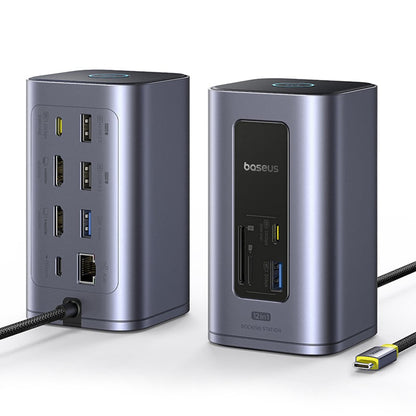 Višenamjenski hub Baseus Nomos NU1 Air Spacemate, 12-u-1, sivi B00061800123-00