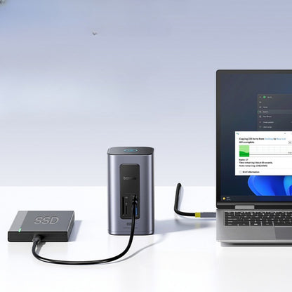 Višenamjenski hub Baseus Nomos NU1 Air Spacemate, 12-u-1, sivi B00061800123-00