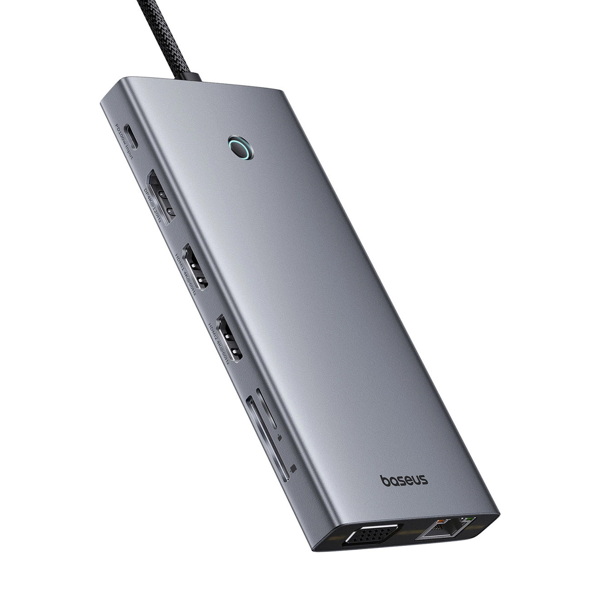 Hub USB-C Baseus PortalJoy, 13in1, Siva B00053002811-01