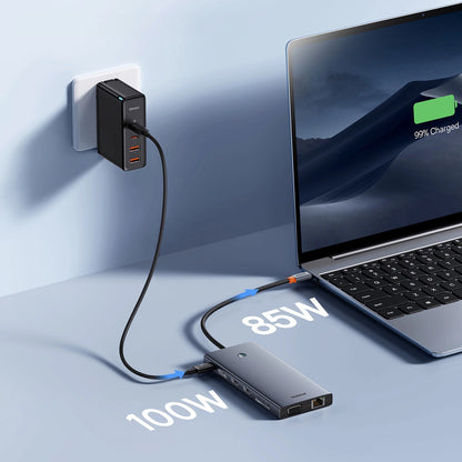 Hub USB-C Baseus PortalJoy, 13in1, Siva B00053002811-01