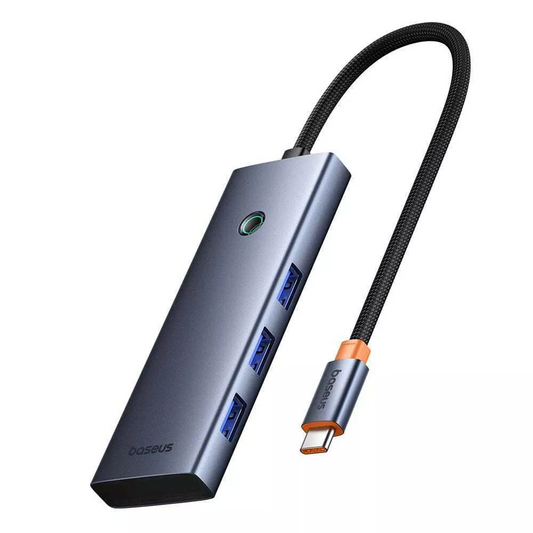 Hub USB-C Baseus UltraJoy, 3 x USB-A 3.0 - 1 x USB-C - 1 x HDMI - 1 x SD - 1 x microSD, Sivi B00052803811-03