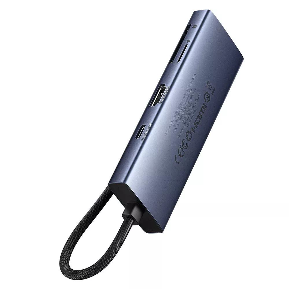 Hub USB-C Baseus UltraJoy, 3 x USB-A 3.0 - 1 x USB-C - 1 x HDMI - 1 x SD - 1 x microSD, Sivi B00052803811-03