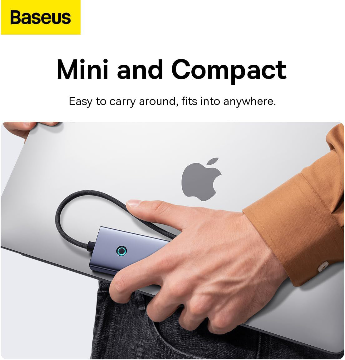 Hub USB-C Baseus UltraJoy, 4 x USB-A 3.0 - 1 x USB-C - 1 x HDMI, Sivi B00052807813-01