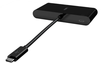 Hub USB-C Belkin Connect, 1 x USB-A 3.0 - 1 x USB-C - 1 x HDMI - 1 x VGA - 1 x RJ45, Crna AVC004btBK