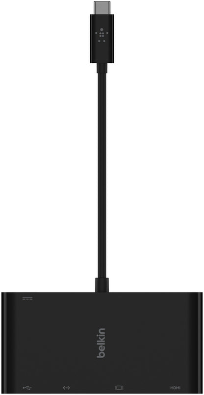 Hub USB-C Belkin Connect, 1 x USB-A 3.0 - 1 x USB-C - 1 x HDMI - 1 x VGA - 1 x RJ45, Crna AVC004btBK
