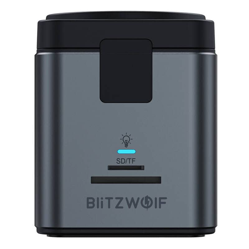 USB-C Hub s Bežičnim Punjenjem QI BlitzWolf BW-TH17, 9u1, Crna