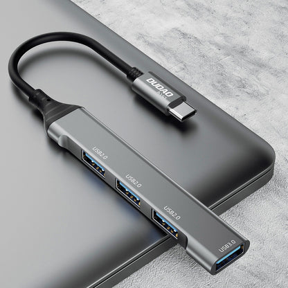 Hub USB-C Dudao A16T, 1 x USB-A 3.0 - 3 x USB-A, Crni