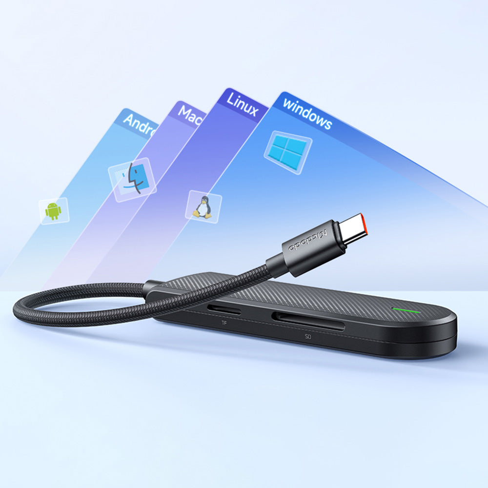 Hub USB-C McDodo HU-1430 Star, 5u1, Crni