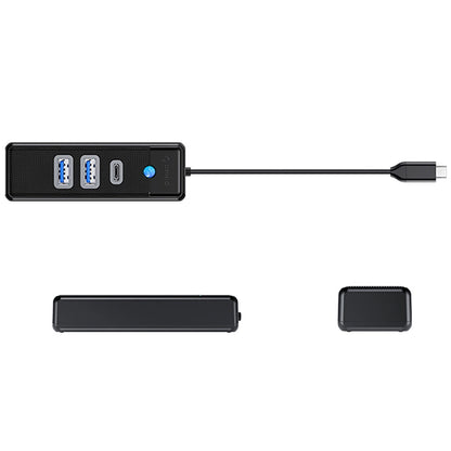 Hub USB-C Orico PWC2U-C3, 2 x USB-A 3.0 - 1 x USB-C, Crni